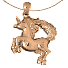 Colgante Unicornio en Oro de 10K, 14K o 18K