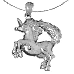 10K, 14K or 18K Gold Unicorn Pendant