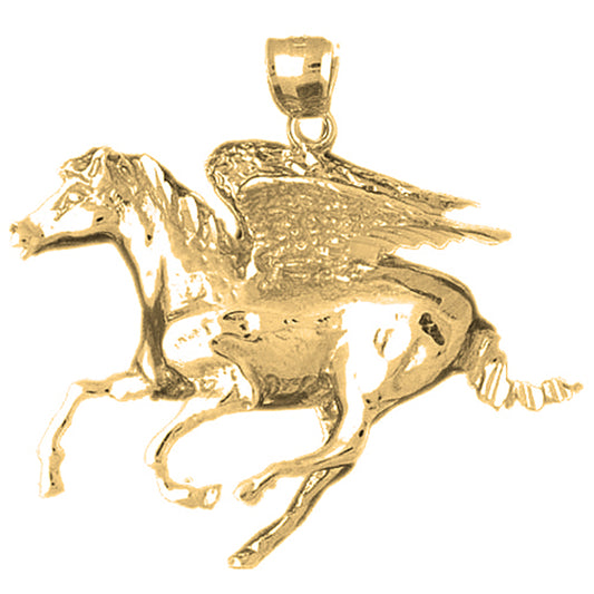 10K, 14K or 18K Gold Pegasus Pendant