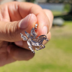 10K, 14K or 18K Gold Pegasus Pendant