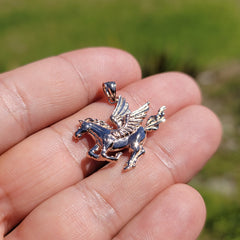 10K, 14K or 18K Gold Pegasus Pendant