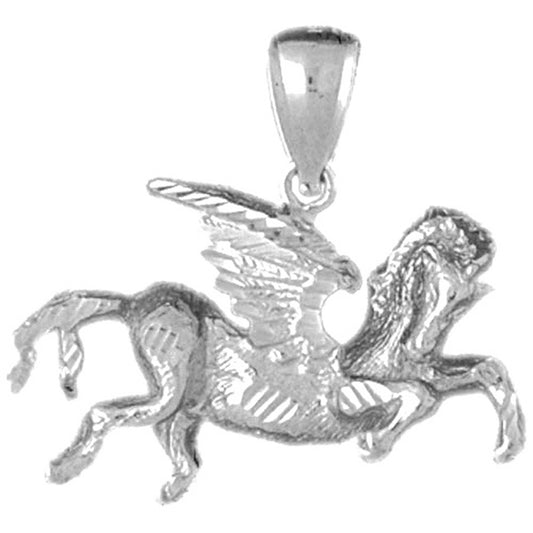 10K, 14K or 18K Gold Pegasus Pendant