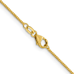 18K Yellow Gold .9mm Box Chain