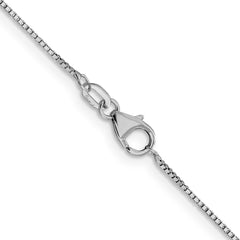 18K White Gold .7mm Box Chain