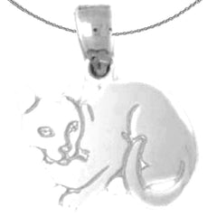 14K or 18K Gold Cat Pendant