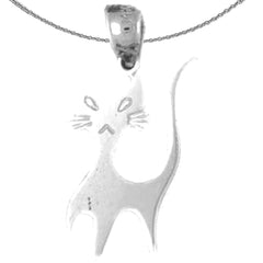 14K or 18K Gold Cat Pendant