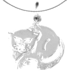 14K or 18K Gold Cat Pendant