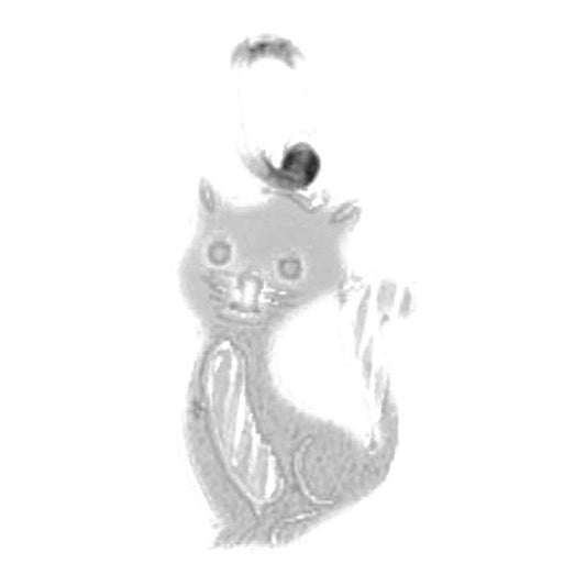 14K or 18K Gold Cat Pendant