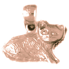 14K or 18K Gold Cat Pendant