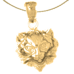 14K or 18K Gold Cat Pendant