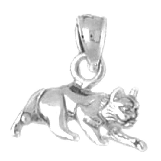 14K or 18K Gold Cat Pendant