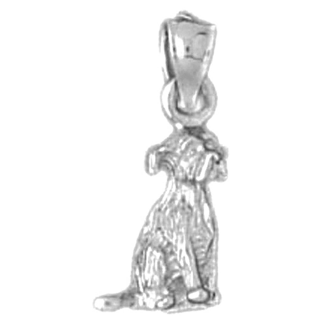 14K or 18K Gold Dog Pendant