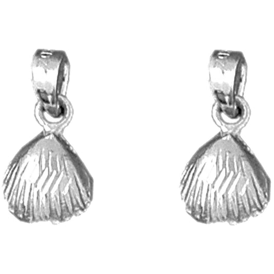 Sterling Silver 15mm Shell Earrings