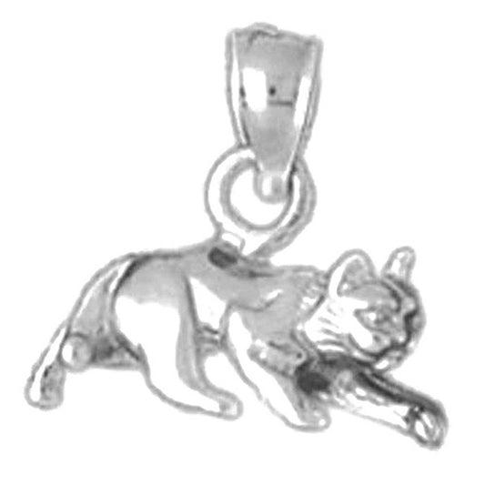 14K or 18K Gold Cat Pendant