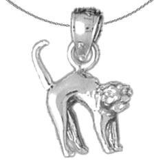 14K or 18K Gold Cat Pendant