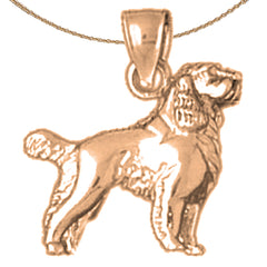 Colgante de Perro de Oro de 10K, 14K o 18K