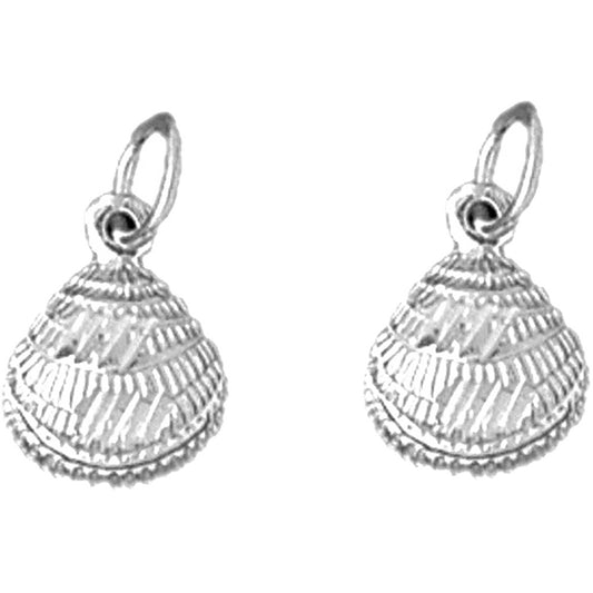 Sterling Silver 15mm Shell Earrings