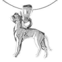 10K, 14K or 18K Gold Dog Pendant