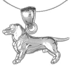 10K, 14K or 18K Gold Dog Pendant