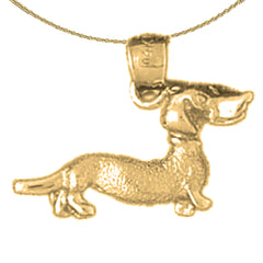 14K or 18K Gold Dog Pendant