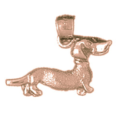 14K or 18K Gold Dog Pendant