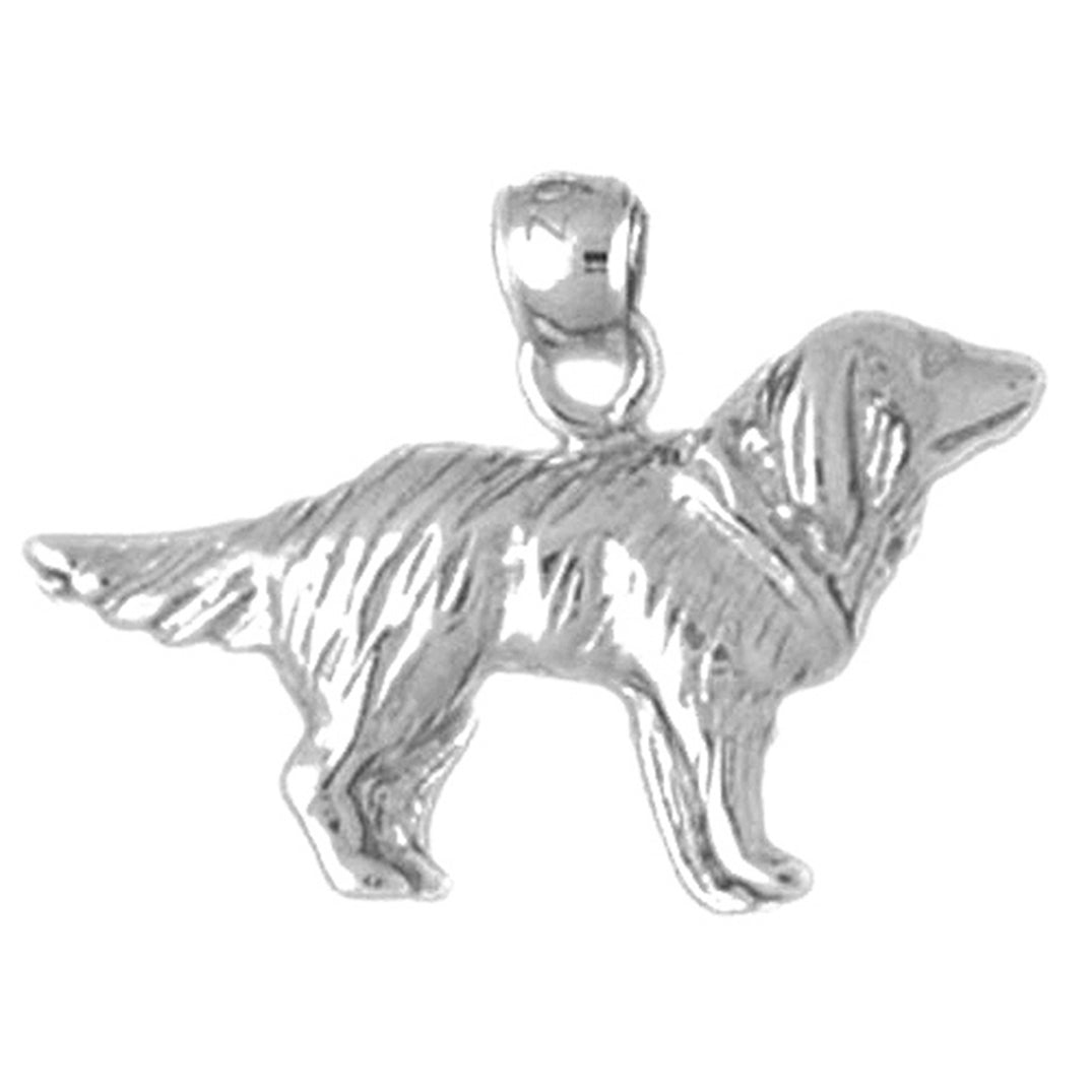 14K or 18K Gold Dog Pendant