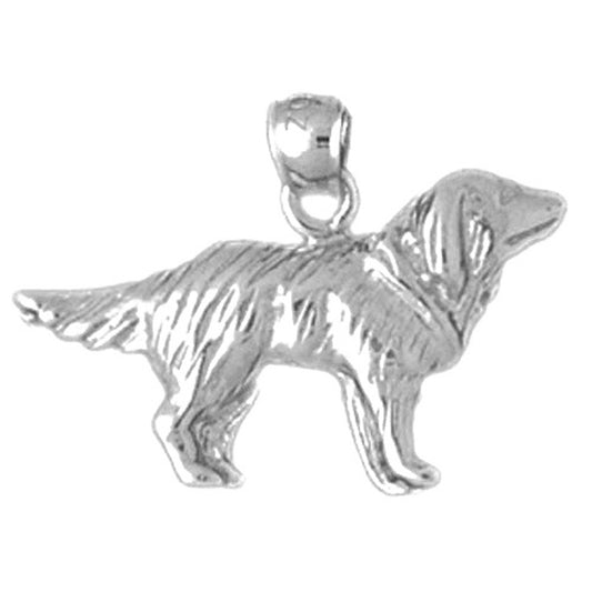 14K or 18K Gold Dog Pendant