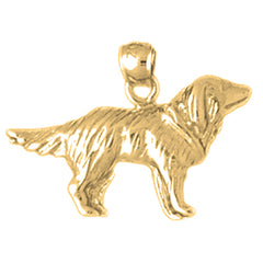 14K or 18K Gold Dog Pendant