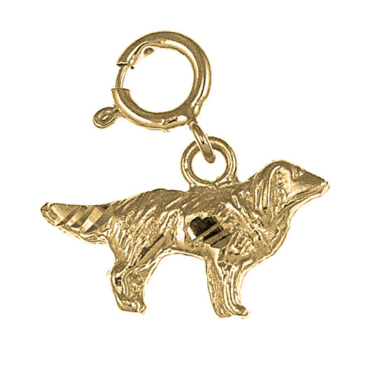 14K or 18K Gold Dog Pendant