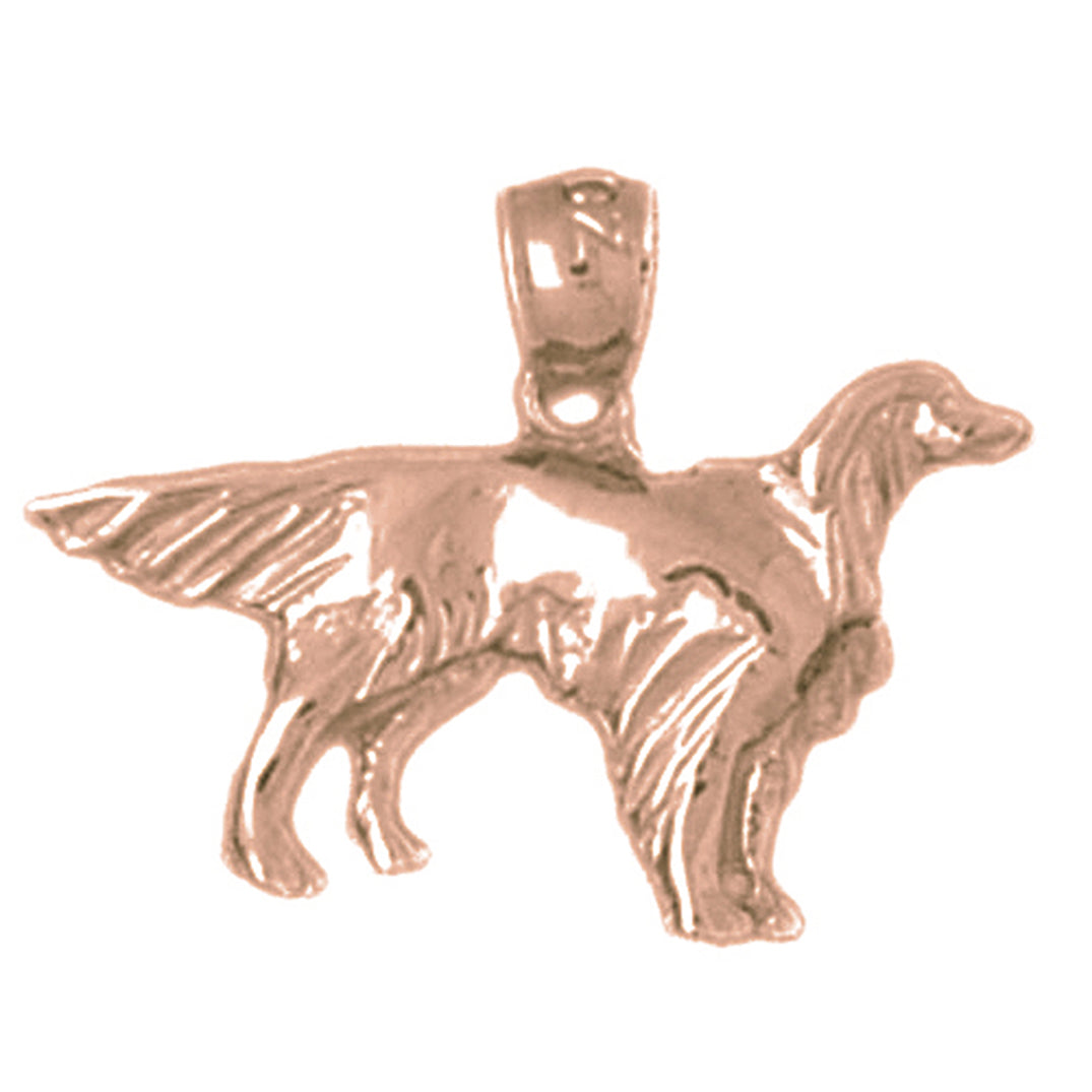 14K or 18K Gold Dog Pendant