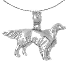 14K or 18K Gold Dog Pendant