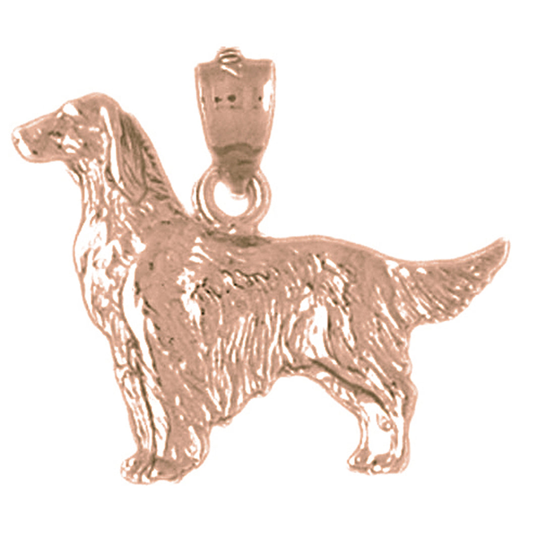 14K or 18K Gold Dog Pendant