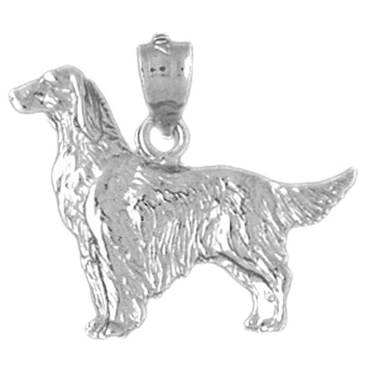 14K or 18K Gold Dog Pendant