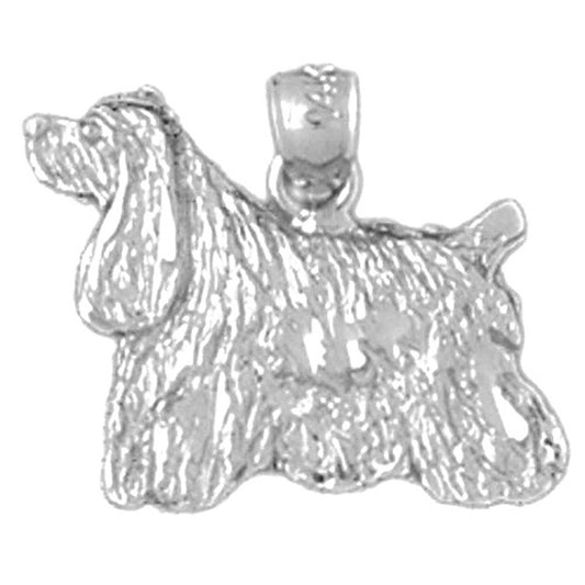 14K or 18K Gold Cocker Spaniel Dog Pendant