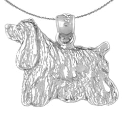 14K oder 18K Gold Cocker Spaniel Hundeanhänger