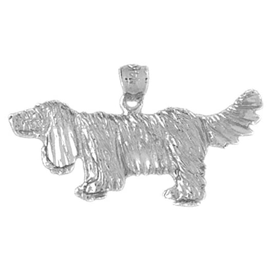 14K or 18K Gold Dog Pendant