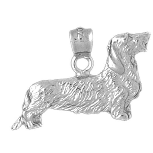 14K or 18K Gold Dog Pendant