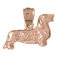 14K or 18K Gold Dog Pendant