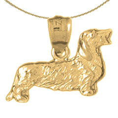 14K or 18K Gold Dog Pendant