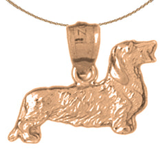 14K or 18K Gold Dog Pendant