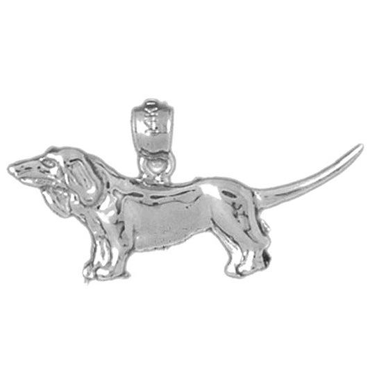 14K or 18K Gold Dog Pendant