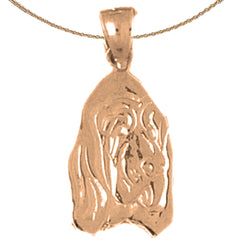 14K or 18K Gold Dog Pendant