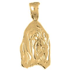 14K or 18K Gold Dog Pendant