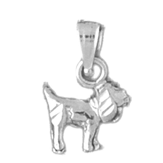 14K or 18K Gold Dog Pendant