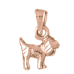 14K or 18K Gold Dog Pendant