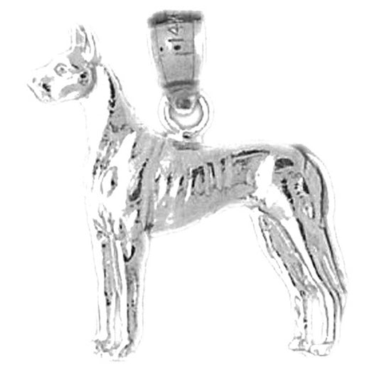 14K or 18K Gold Dog Pendant