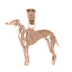 14K or 18K Gold Dog Pendant