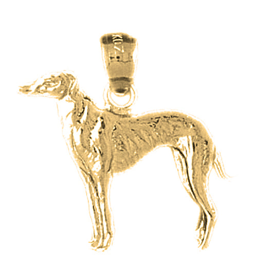 14K or 18K Gold Dog Pendant