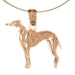 14K or 18K Gold Dog Pendant