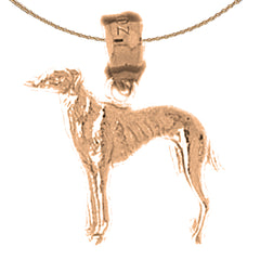 14K or 18K Gold Dog Pendant